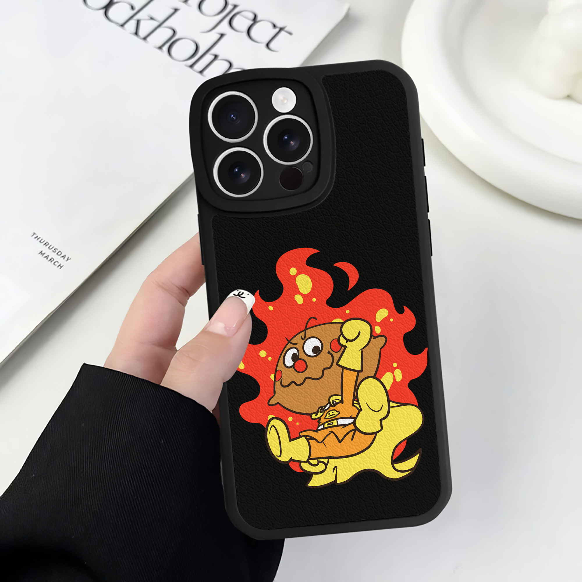 （画像用） アンパンマン Anpanman 【iPhone 16シリーズ対応】シリコンスマホケース（レザー調） 材質：シリコン